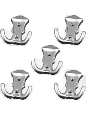 Mena Rise Askı, Kobra Mat Krom 5 Adet, Vidaları ile Birlikte Gönderilir