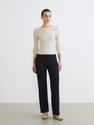 Lc Waikiki Yeni Sezon Beli Lastikli Kadın Triko Pantolon