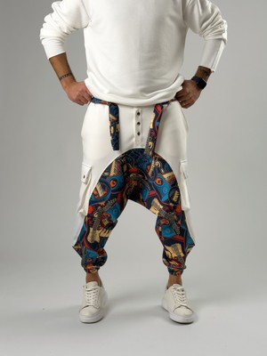 Cocopelli Erkek Garni Tasarım Müzik Desenli Spor Şalvar COC2564