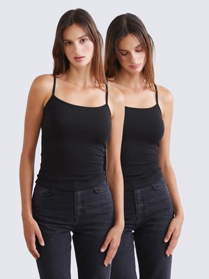 Lc Waikiki Yeni Sezon Kare Yaka Kadın Atlet 2'li