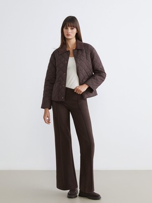 Lc Waikiki Yeni Sezon Beli Lastikli Geniş Paça Kadın Triko Pantolon