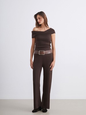 Lc Waikiki Yeni Sezon Kayık Yaka Kadın Triko Kazak