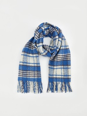 Lc Waikiki Yeni Sezon Ekose Desenli Kısa Püsküllü Kadın Atkı