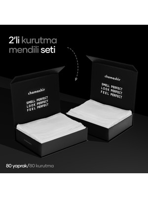 chamashir 2'li Set Çamaşır Kurutma Mendili 80 Yaprak Ütüye Son Çamaşırlarda Ekstra Yumuşaklık