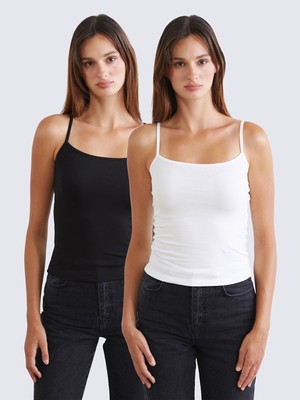 Lc Waikiki Yeni Sezon Kare Yaka Kadın Atlet 2'li