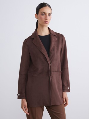 Lc Waikiki Yeni Sezon Kadın Süet Blazer Ceket