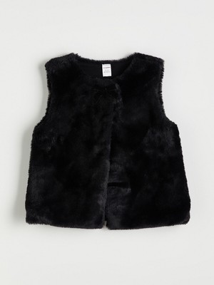 Lc Waikiki Yeni Sezon Bisiklet Yaka Suni Kürklü Kız Çocuk Yelek