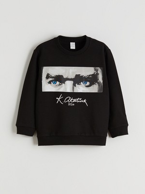 Lc Waikiki Yeni Sezon Atatürk Baskılı Erkek Çocuk Sweatshirt