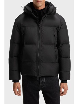 Boss Kapitoneli Oversize Fit Çıkarılabilir Kapüşonlu Şişme Mont Erkek Mont 50543618 001