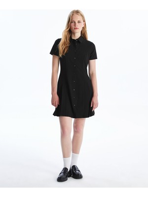 Lc Waikiki Yeni Sezon Düz Kısa Kollu Kadın Gömlek Elbise