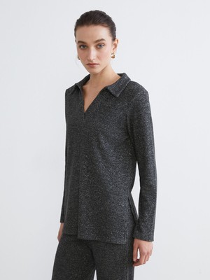 Lc Waikiki Yeni Sezon Polo Yaka Parlak Görünümlü Bluz