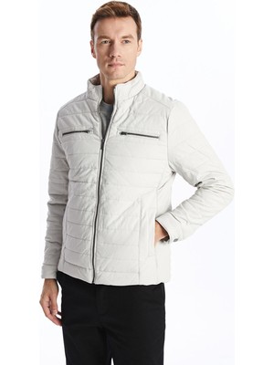 Lc Waikiki Yeni Sezon Standart Kalıp Dik Yaka Erkek Deri Görünümlü Mont