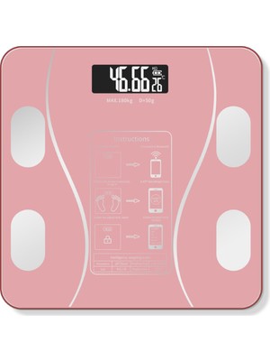 Ronanna Pembe Renk Bluetooth Özellikli Akıllı Tartı