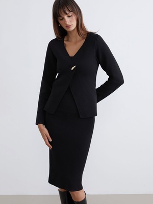 Lc Waikiki Yeni Sezon V Yaka Kadın Triko Hırka