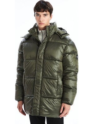 Lc Waikiki Yeni Sezon Rahat Kalıp Kapüşonlu Erkek Şişme Mont