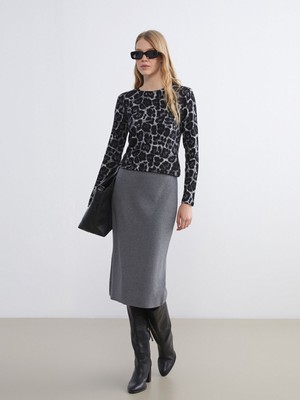 Lc Waikiki Yeni Sezon Beli Lastikli Triko Etek