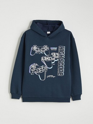 Lc Waikiki Yeni Sezon Baskılı Erkek Çocuk Kalın Sweatshirt