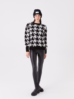 Lc Waikiki Yeni Sezon Beli Lastikli Deri Görünümlü Kadın Tayt