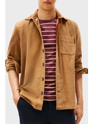 Tommy Hilfiger Pamuklu Relaxed Fit Uzun Kollu Kadife Gömlek Erkek Gömlek MW0MW40489 0hd