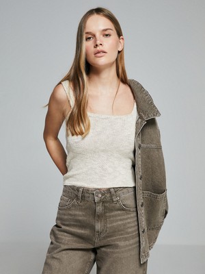 Lc Waikiki Yeni Sezon U Yaka Kadın Triko Atlet