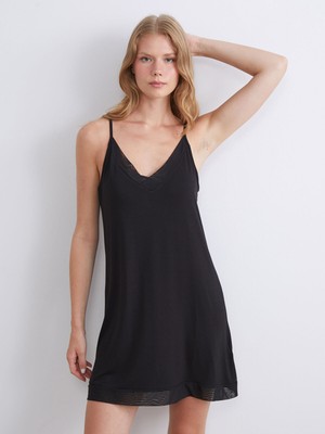 Lc Waikiki Yeni Sezon V Yaka Askılı Kadın Fantezi Gecelik