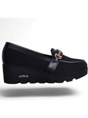 Moda Ayakkabı Esracan 2160 Siyah Kadın Babet Ayakkabı