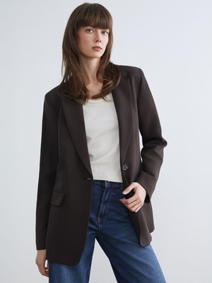 Lc Waikiki Yeni Sezon Krep Kadın Blazer Ceket