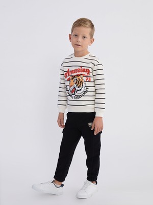 Lc Waikiki Yeni Sezon Beli Lastikli Nakışlı Erkek Çocuk Jogger Eşofman Altı