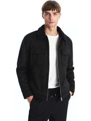 Lc Waikiki Yeni Sezon Standart Kalıp Gömlek Yaka Süet Erkek Mont