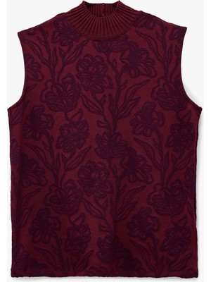 Koton Balıkçı Yaka Kolsuz Floral Desenli Bluz