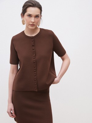 Lc Waikiki Yeni Sezon Bisiklet Yaka Kadın Triko Hırka