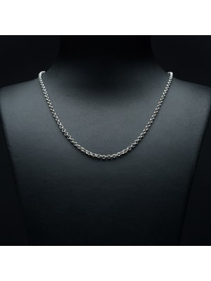Silvalli 60 Mikron Doç Rodyum Gümüş Zincir