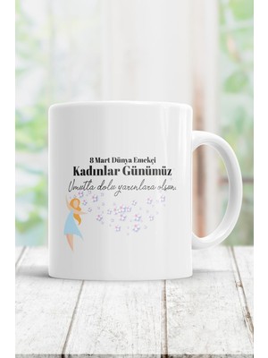 8 Mart Kadınlar Günü Kupa Bardak