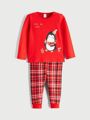 Lc Waikiki Yeni Sezon Ekose Desenli Kız Bebek Pijama Takımı