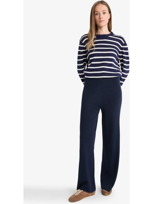 DeFacto Regular Fit Basic Düz Beli Lastikli Düz Paça Triko Pantolon D6912AX25WN