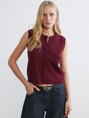 Lc Waikiki Yeni Sezon Bisiklet Yaka Kadın Triko Yelek