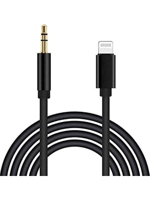 Mena Rise Için Aux Kablo, Mfi Sertifikalı 3,5 mm Aux Kablosu, 14 13 12 11 Pro Max Xs Xr x 8 7 6 iPad Ipod Araba, Ev Hoparlör Kulaklık, 3,3 Ft Siyah