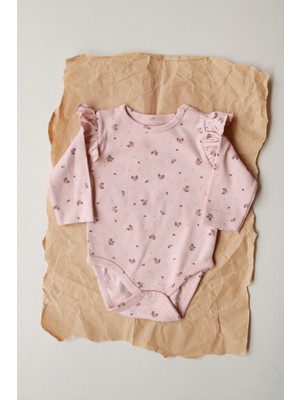 Oh la la Koala For Little Ones Gül Baskılı Fırfırlı Body Zıbın