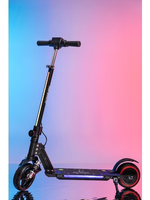 ModaOnn Mini Bonito Çocuk Katlanabilir, LED Işıklı, Amortisörlü Elektrikli Scooter – Ayarlanabilir Direksiyonlu!”(Dizlik ve Dirseklik Hediyedir)