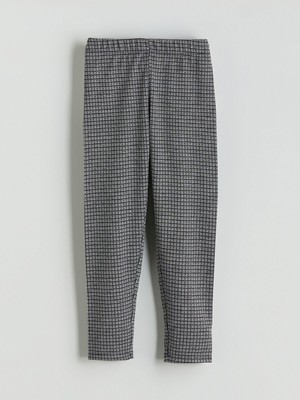 Lc Waikiki Yeni Sezon Beli Lastikli Kazayağı Desenli Kız Çocuk Tayt