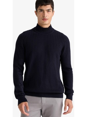 DeFacto Standart Fit Balıkçı Yaka Triko Kazak F4623AX25WN