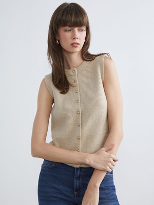 Lc Waikiki Yeni Sezon Bisiklet Yaka Kadın Triko Yelek