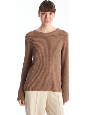 Lc Waikiki Yeni Sezon Bisiklet Yaka Ajurlu Kadın Triko Kazak