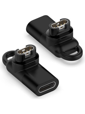 Caseonn Garmin Vivoactive 6 Taşınabilir Şarj Dönüştürücü Adaptörü Type-C