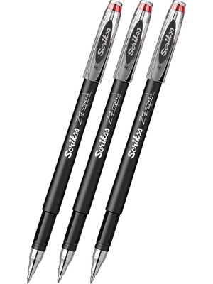Kırmızı Pilot Kalem Speed 27 3 Adet Scrikss Pilot Kalem 0.7 mm Roller Uçlu Pilot Kalem Ince Uçlu Likit Mürekkepli Pilot