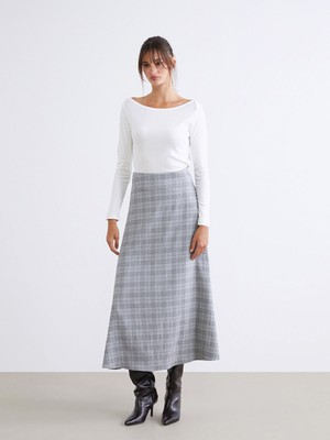 Lc Waikiki Yeni Sezon Beli Lastikli Ekose A Kesim Etek