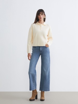 Lc Waikiki Yeni Sezon Wideleg Kadın Jean Pantolon