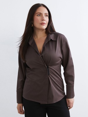 Lc Waikiki Yeni Sezon Büzgülü Kadın Gömlek