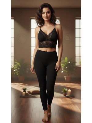 ACTRİS Ince Askılı Dantelli Arkası Çapraz Arkadan Kopçalı Bralet Büstiyer