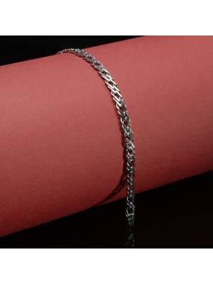 Silvalli 100 Mikron Rodyum Rambo Gümüş Bileklik